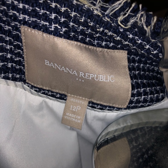 Woven blazer, lined frayed edges - Picture 3 of 3